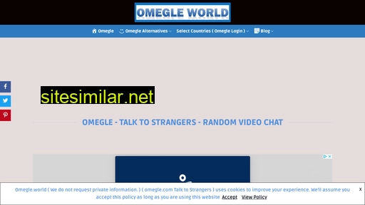 omegle.world alternative sites