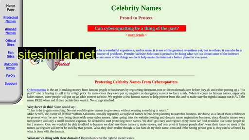 celebritynames.ws alternative sites