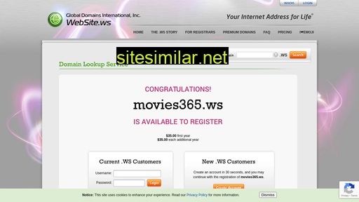 Movies365 similar sites