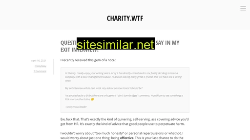 Charity similar sites