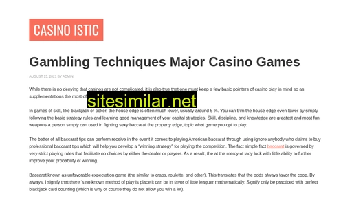 Casinoistic similar sites