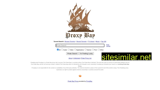 Proxybay similar sites