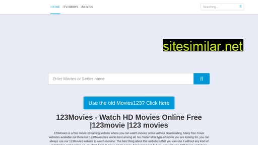 Movies123 similar sites
