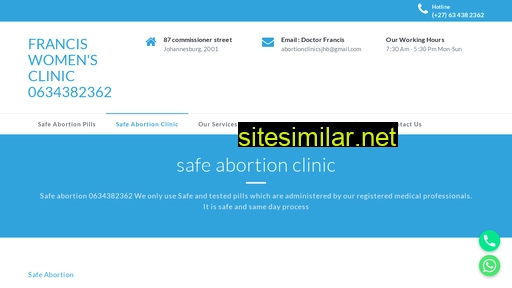 abortionclinicsjhb.co.za alternative sites