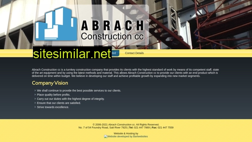 abrachconstruction.co.za alternative sites
