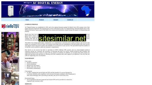 acdigitalenergy.co.za alternative sites
