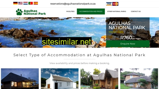 agulhasnationalpark.co.za alternative sites