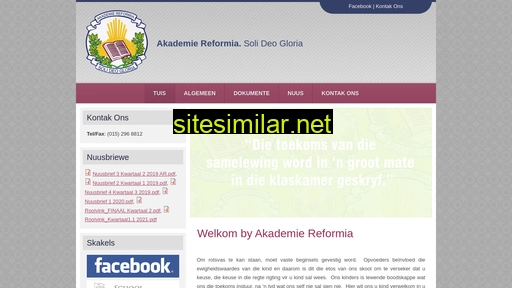 akademiereformia.co.za alternative sites