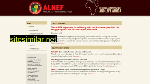 alnef.org.za alternative sites