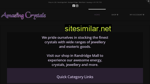 amazingcrystals.co.za alternative sites