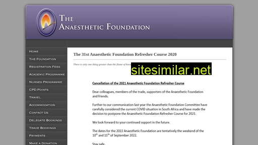 anaestheticfoundation.co.za alternative sites