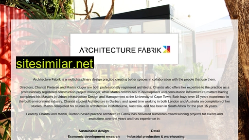 architecturefabrik.co.za alternative sites
