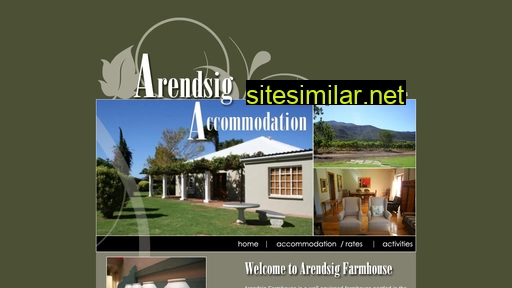 arendsigfarmhouse.co.za alternative sites