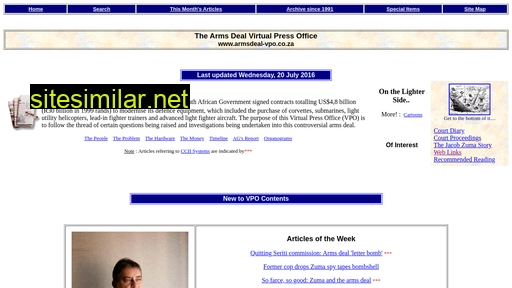 armsdeal-vpo.co.za alternative sites