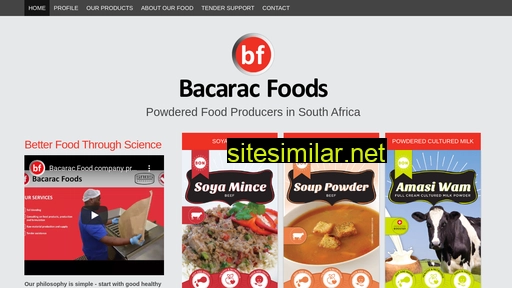 bacaracfoods.co.za alternative sites