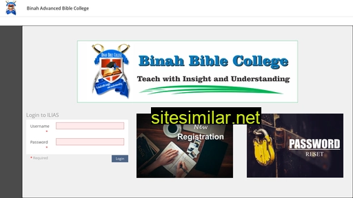 binahcollege.co.za alternative sites