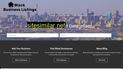blackbusinesslistings.co.za alternative sites