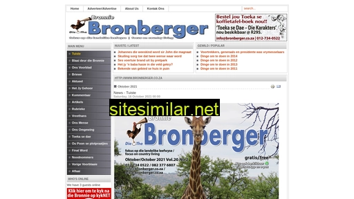 bronberger.co.za alternative sites