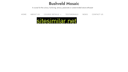 bushveld-mosaic.org.za alternative sites