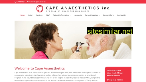 capeanaesthetics.co.za alternative sites
