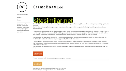 carmelinalee.co.za alternative sites