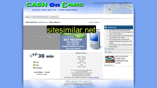 cashoncars.co.za alternative sites