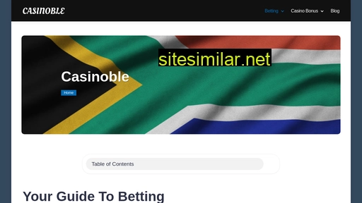 casinoble.co.za alternative sites