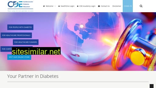 cdediabetes.co.za alternative sites