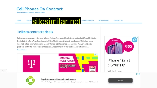 cellphonesoncontract.co.za alternative sites