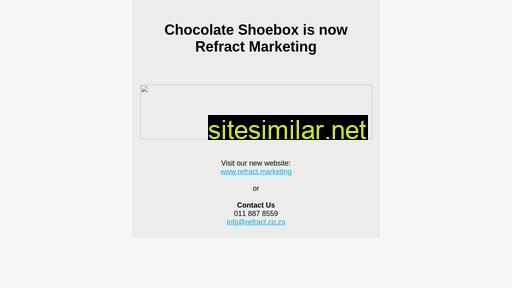 chocolateshoebox.co.za alternative sites