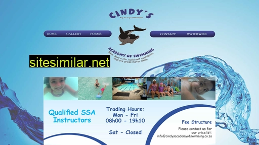cindysacademyofswimming.co.za alternative sites