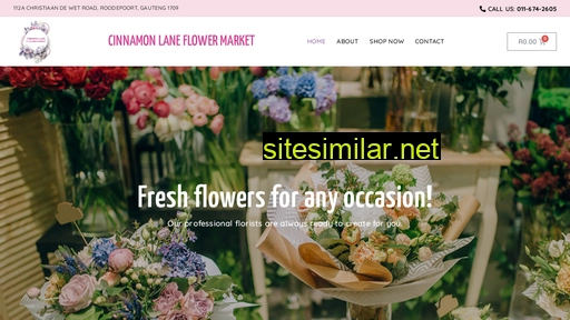 cinnamonlaneflowermarket.co.za alternative sites