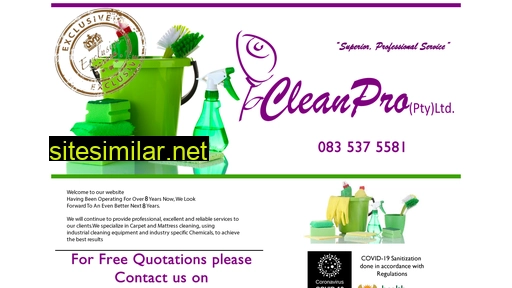 cleanpro.co.za alternative sites