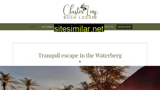 clusterleafbushlodge.co.za alternative sites