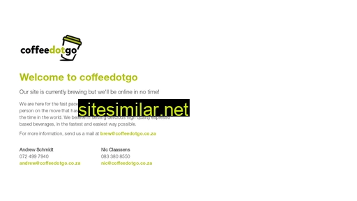 coffeedotgo.co.za alternative sites
