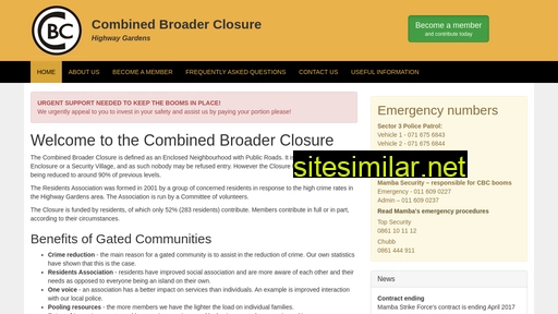 combinedbroaderclosure.co.za alternative sites