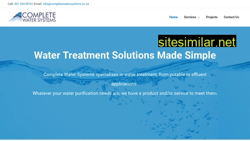 completewatersystems.co.za alternative sites