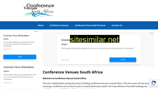 conferencevenues.co.za alternative sites