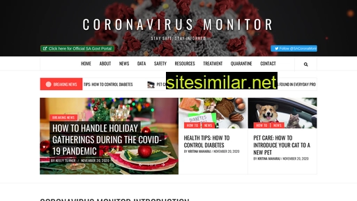 coronavirusmonitor.co.za alternative sites