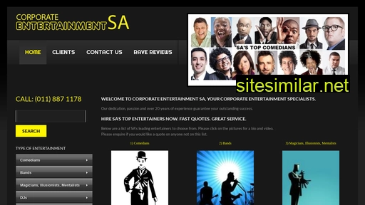corporate-entertainment.co.za alternative sites