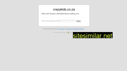 crazykids.co.za alternative sites