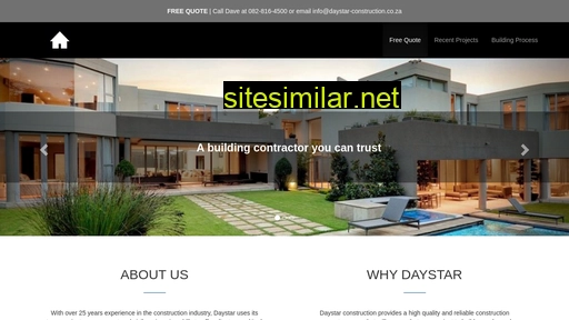 daystar-construction.co.za alternative sites