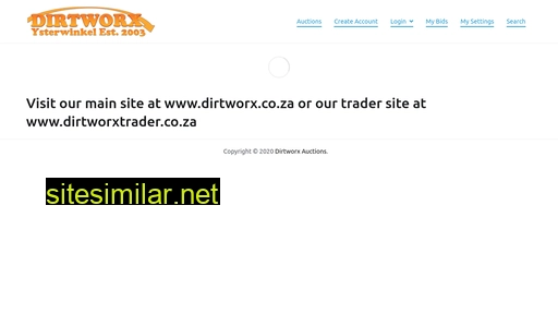 dirtworxauctions.co.za alternative sites