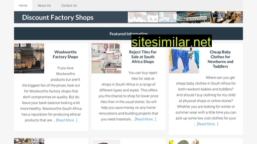 discountfactoryshops.co.za alternative sites