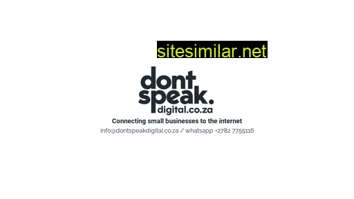 dontspeakdigital.co.za alternative sites