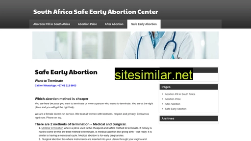 earlyabortion.co.za alternative sites