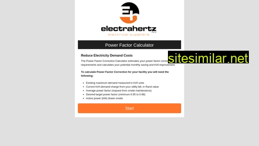 electrahertz-powerfactor.co.za alternative sites