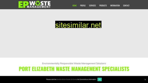 epwastemanagement.co.za alternative sites