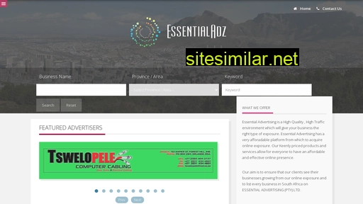 essentialadz.co.za alternative sites