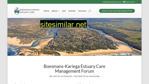 estuarycare.co.za alternative sites